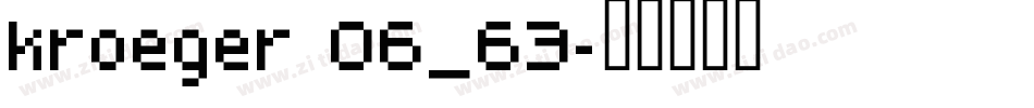 kroeger 06_63字体转换